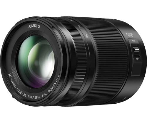 Objectif hybride Panasonic Lumix GX Vario 35-100mm f/2.8 II ASPH Power OIS noir État correct Panasonic reconditionné disponible sur Fnac