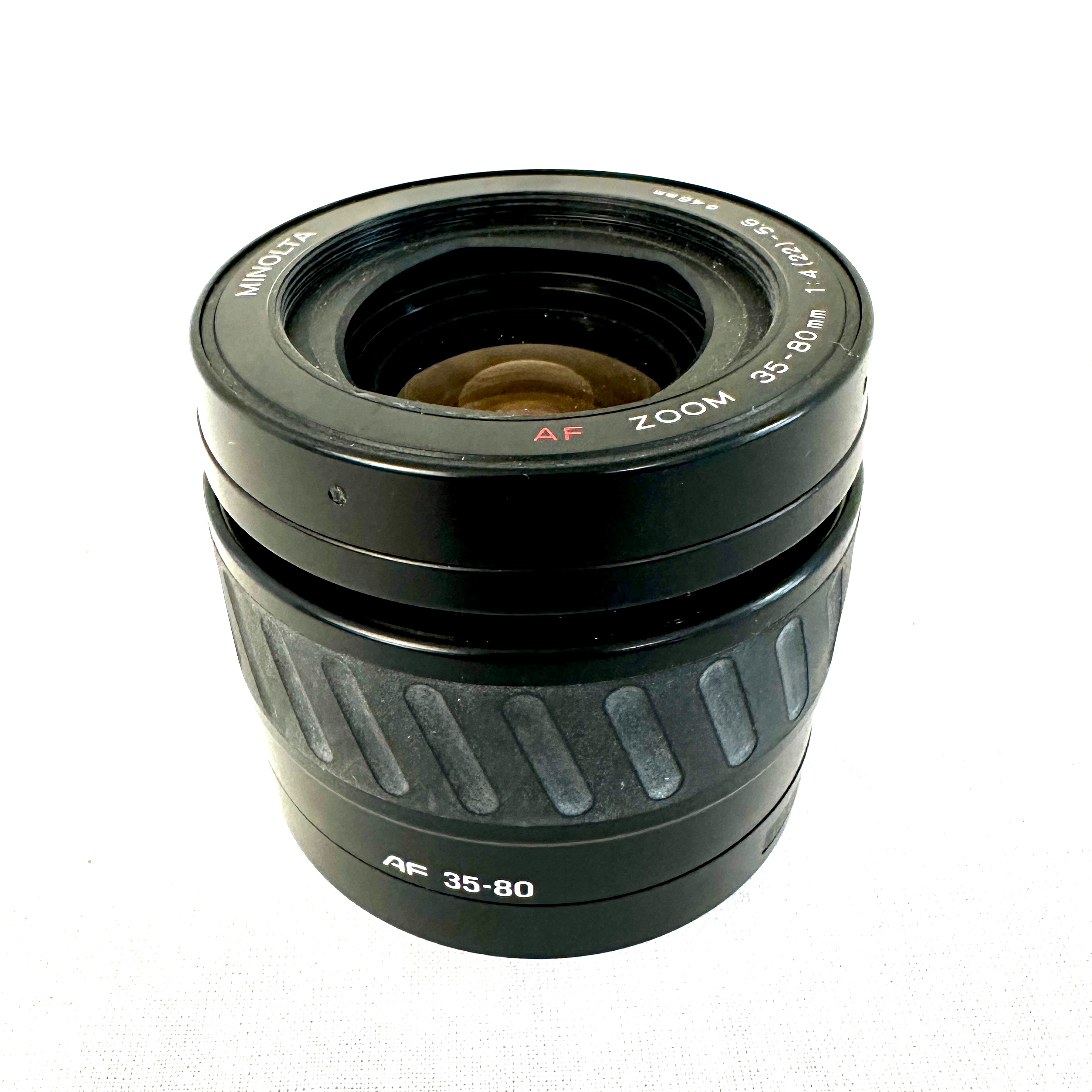 Voir photo 3 de Objectif Minolta Af zoom 35-80mm 1:4-5.5 diamètre 46mm - 1988 Made in Japan Objectif Minolta Af zoom 35-80mm 1:4-5.5 diamètre 46mm - 1988 Made in Japan Bon état reconditionné photo 3