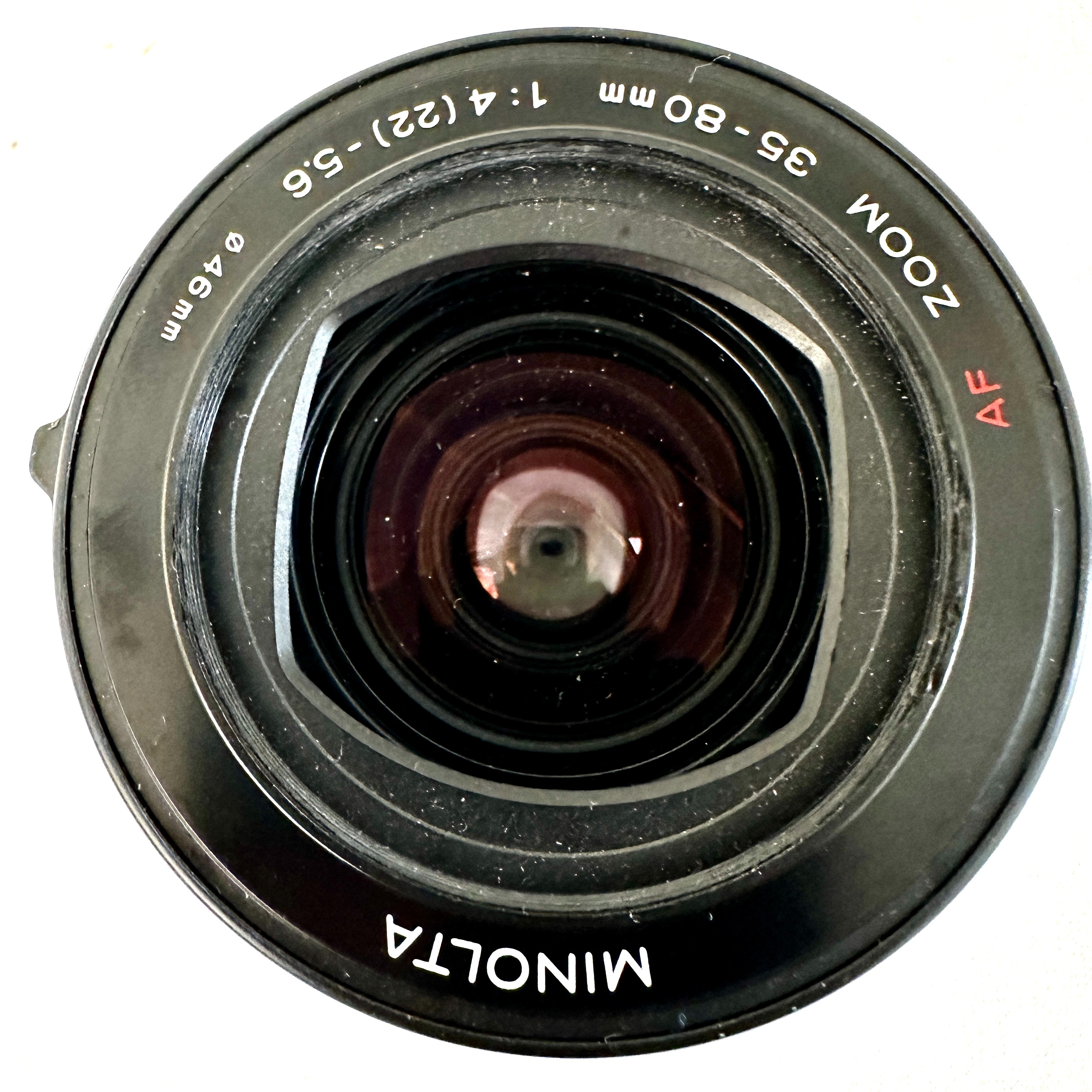 Voir photo 5 de Objectif Minolta Af zoom 35-80mm 1:4-5.5 diamètre 46mm - 1988 Made in Japan Objectif Minolta Af zoom 35-80mm 1:4-5.5 diamètre 46mm - 1988 Made in Japan Bon état reconditionné photo 5