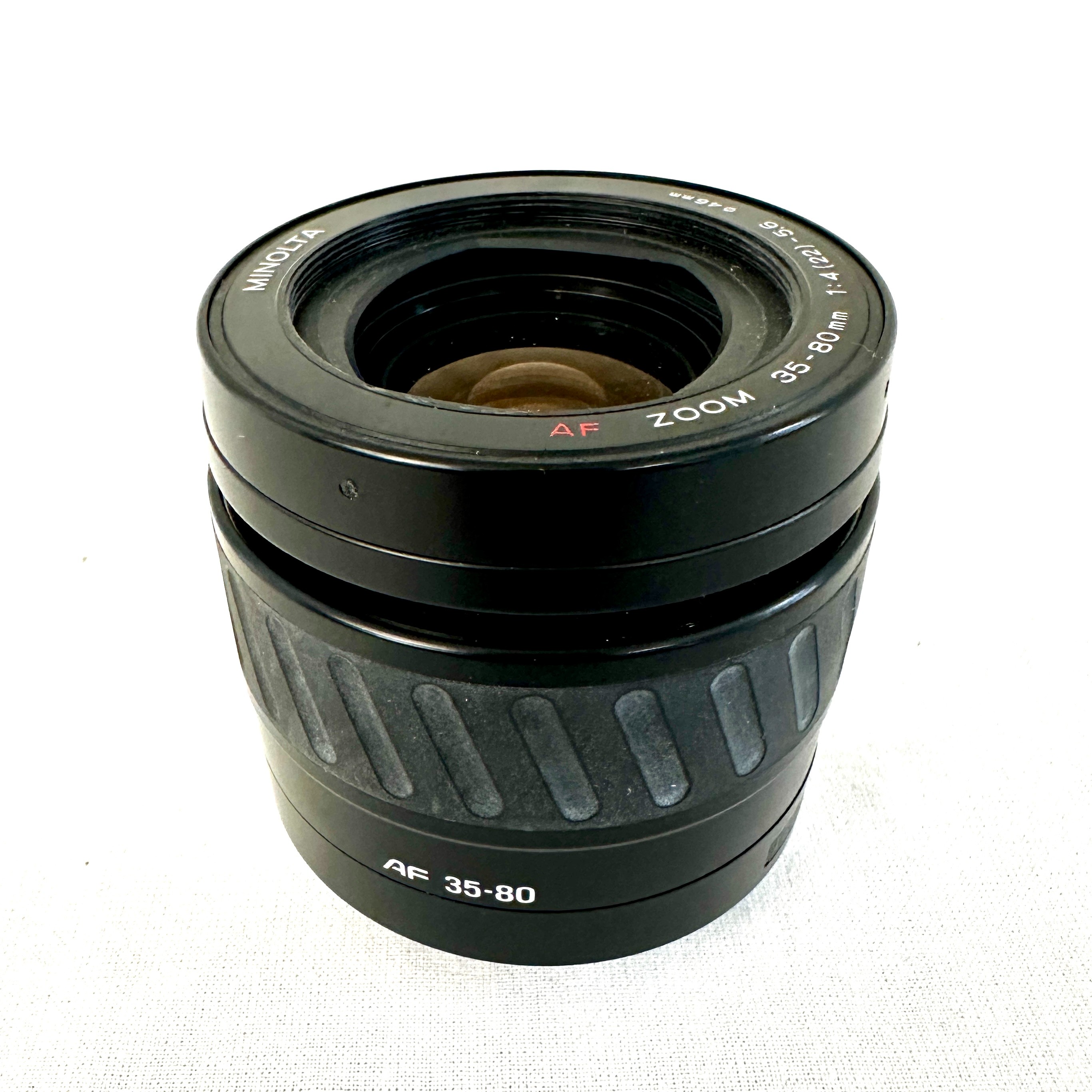 Voir photo 8 de Objectif Minolta Af zoom 35-80mm 1:4-5.5 diamètre 46mm - 1988 Made in Japan Objectif Minolta Af zoom 35-80mm 1:4-5.5 diamètre 46mm - 1988 Made in Japan Bon état reconditionné photo 8