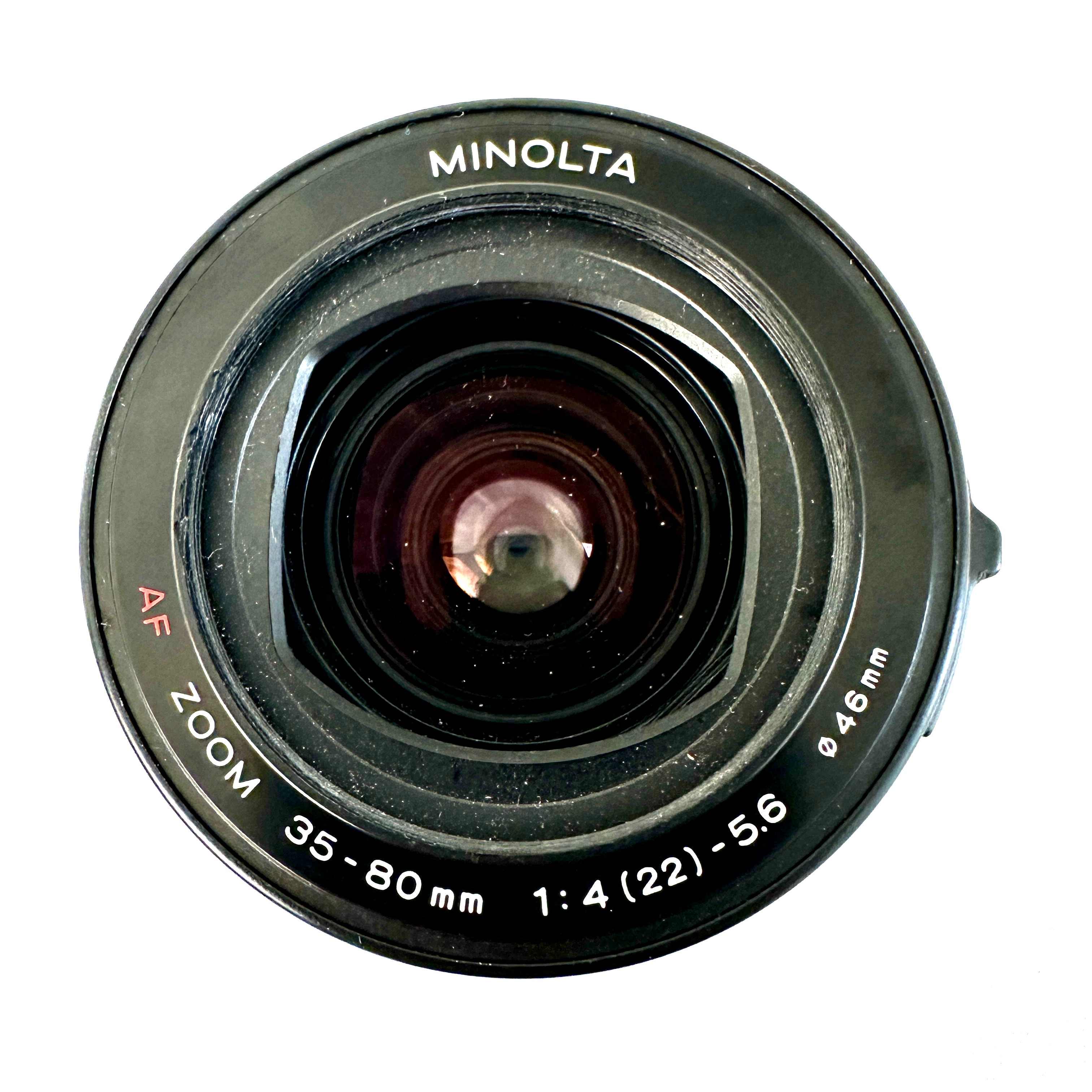 Objectif Minolta Af zoom 35-80mm 1:4-5.5 diamètre 46mm - 1988 Made in Japan Bon état - 19,20 € Objectif Minolta Af zoom 35-80mm 1:4-5.5 diamètre 46mm - 1988 Made in Japan Bon état reconditionné disponible sur Label Emmaüs