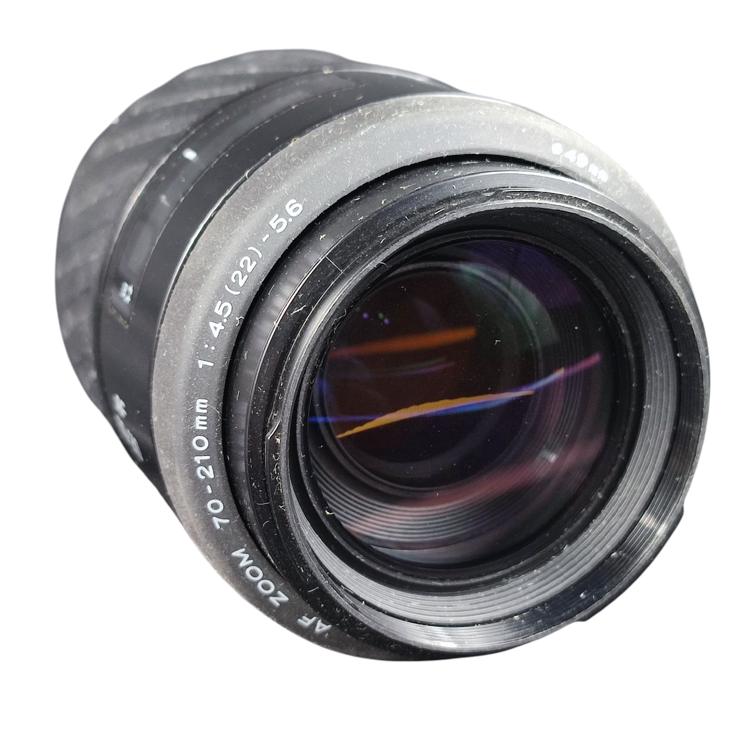 Voir photo 2 de Objectif photo MINOLTA AF zoom 70-210 mm 1:45 (22) - 5.6 Ø 49 mm Objectif photo MINOLTA AF zoom 70-210 mm 1:45 (22) - 5.6 Ø 49 mm État correct reconditionné photo 2