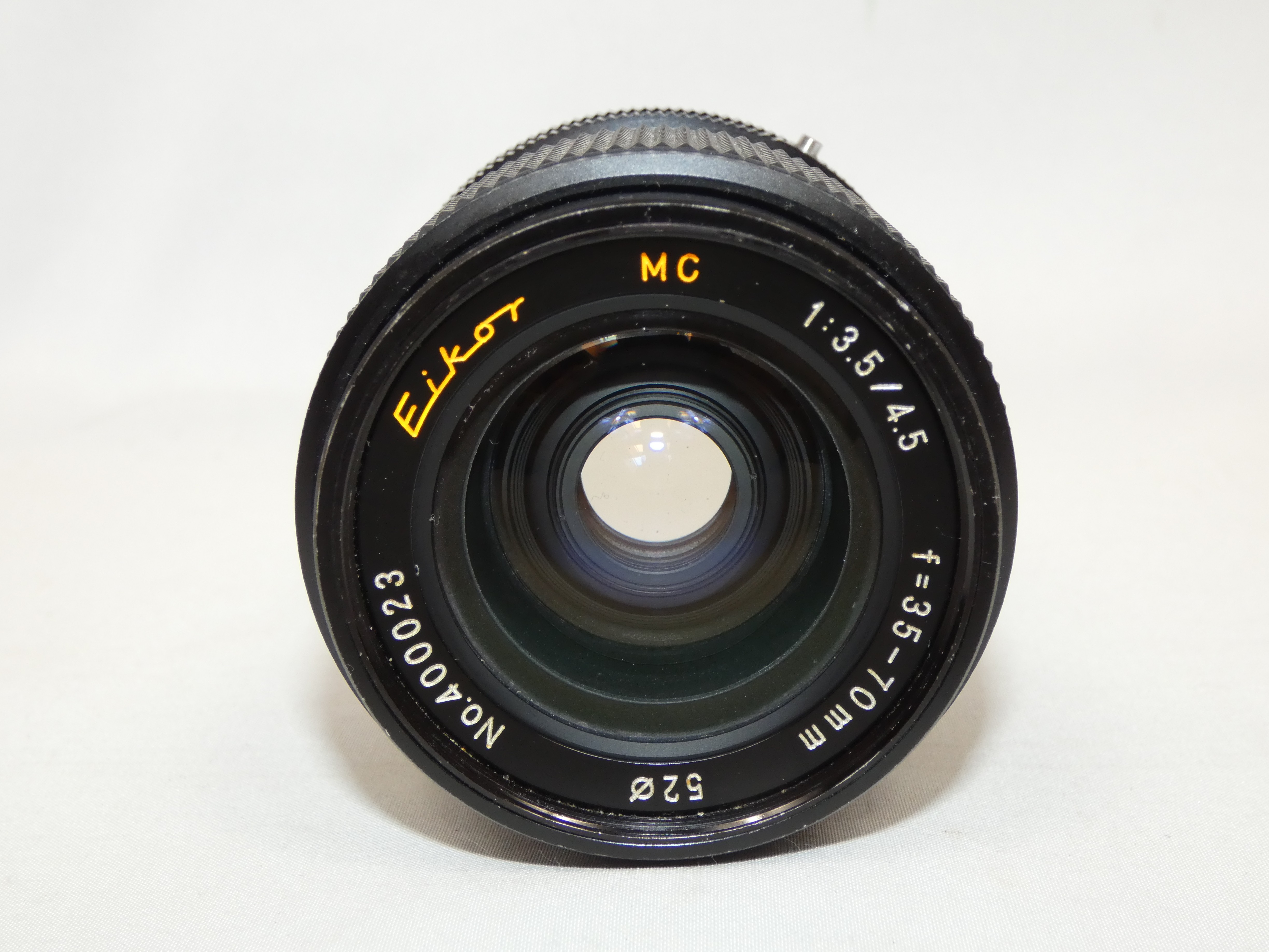 Voir photo 2 de Objectif pour appareil photo EIKOR MC 35-70 mm f/3.5-4.5 Objectif pour appareil photo EIKOR MC 35-70 mm f/3.5-4.5 Très bon état reconditionné photo 2