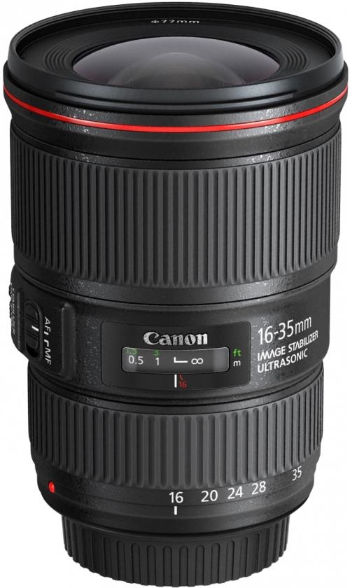 Objectif reflex Canon EF 16-35mm f/4 L IS USM noir État correct reconditionné disponible sur Fnac