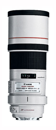 Objectif Reflex Canon EF 300 mm f/4 L IS USM Blanc État correct Canon reconditionné disponible sur Fnac