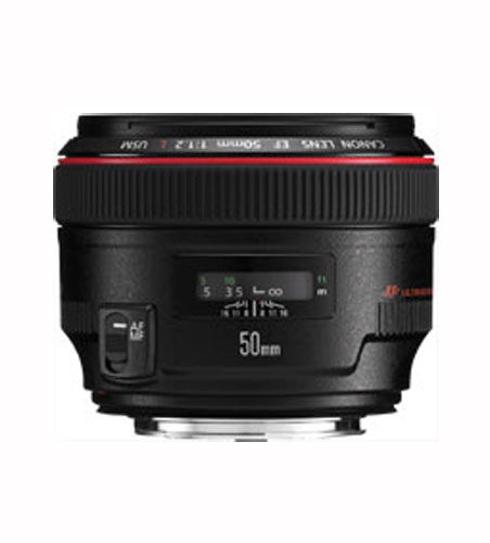 Objectif reflex Canon EF 50mm f/1,2 L USM Noir État correct Canon reconditionné disponible sur Fnac