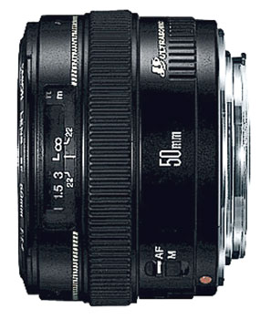 Objectif Reflex Canon EF 50mm f/1,4 USM Noir État correct Canon reconditionné disponible sur Fnac