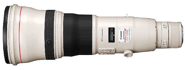 Objectif Reflex Canon EF 800mm f/5,6 L IS USM Blanc État correct reconditionné disponible sur Fnac