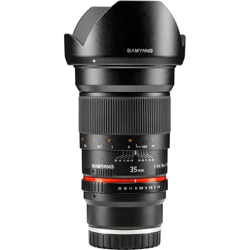 Objectif reflex Objectif Samyang 35 mm f/1.4 IF AS UMC SONY E NOIR État correct reconditionné disponible sur Fnac