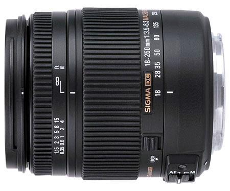 Objectif Reflex Sigma 18-250mm f/3.5-6.3 DC OS HSM pour Nikon État correct Sigma reconditionné disponible sur Fnac