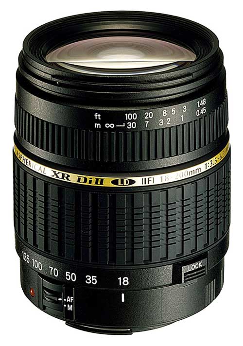 Objectif reflex Tamron AF Di II 18 - 200 mm f/3.5 - 6.3 XR LD ASL [IF] Macro 1:3,7, Monture Canon État correct Tamron reconditionné disponible sur Fnac