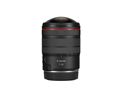 Objectif zoom Canon RF 7-14 mm F2.8-F3.5 L Fisheye STM Noir pour Monture RF État correct Canon reconditionné disponible sur Fnac