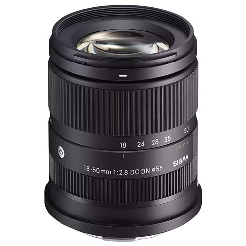 Objectif zoom Sigma 18-50 mm F2.8 DC DN C RF Noir pour Monture Canon RF État correct Sigma reconditionné disponible sur Fnac