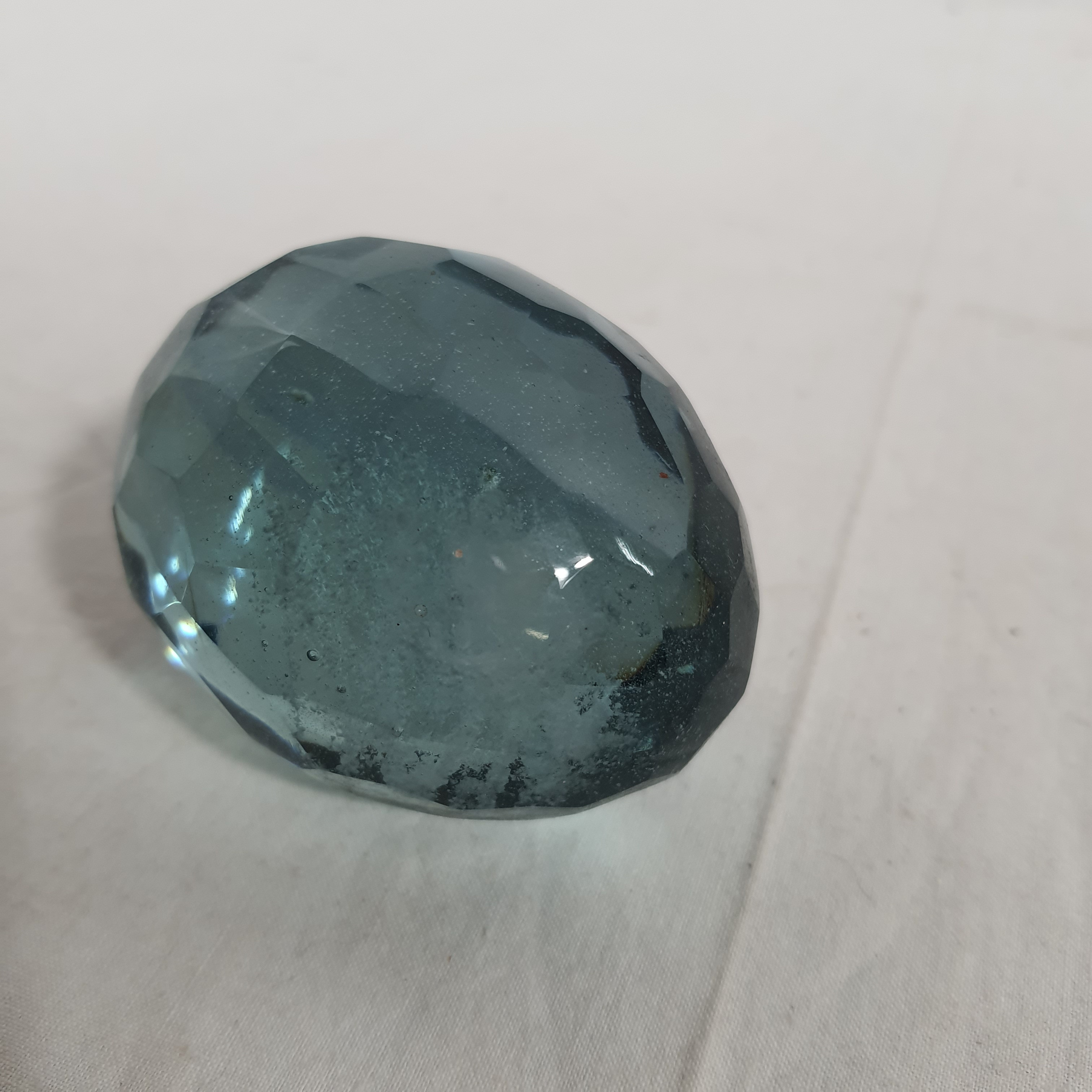 Voir photo 5 de Oeuf en verre bleu Oeuf en verre bleu Bon état reconditionné photo 5