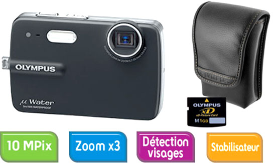 Olympus µ STYLUS-550 WP (étanche) Noir Pack Fnac : Etui + Carte xD 1 Go État correct - 79,95 € Olympus µ STYLUS-550 WP (étanche) Noir Pack Fnac : Etui + Carte xD 1 Go État correct Olympus reconditionné disponible sur Fnac
