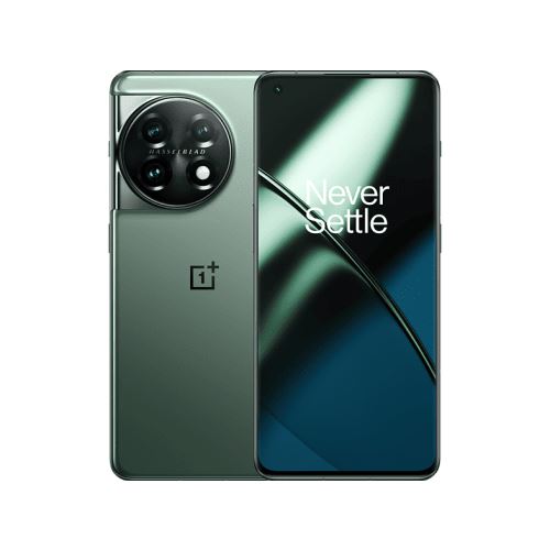 OnePlus 11 5G - 5G smartphone - double SIM - RAM 16 Go / Mémoire interne 256 Go - écran OLED - 6.7" - 3216 x 1440 pixels (120 Hz) - 3 x caméras arrière 50 MP, 48 MP, 32 MP - front camera 16 MP - vert éternel État correct N/A reconditionné disponible sur Fnac