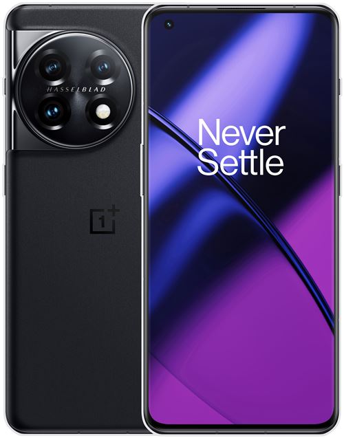 OnePlus 11 5G - 5G smartphone - double SIM - RAM 16 Go / Mémoire interne 256 Go - écran OLED - 6.7" - 3216 x 1440 pixels (120 Hz) - 3 x caméras arrière 50 MP, 48 MP, 32 MP - front camera 16 MP - noir titane État correct OnePlus reconditionné disponible sur Fnac