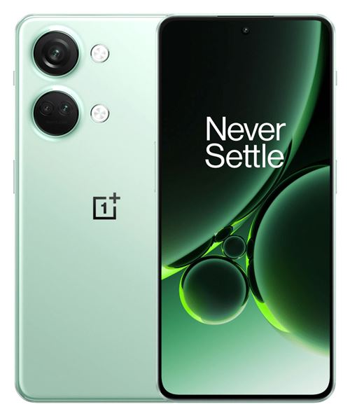 OnePlus Nord 3 5G - 5G smartphone - double SIM - RAM 16 Go / Mémoire interne 256 Go - OLED display - 6.74" - 2772 x 1240 pixels - (120 Hz) - 3 x caméras arrière 50 MP, 8 MP, 2 MP - front camera 16 MP - vert brumeux État correct OnePlus reconditionné disponible sur Fnac