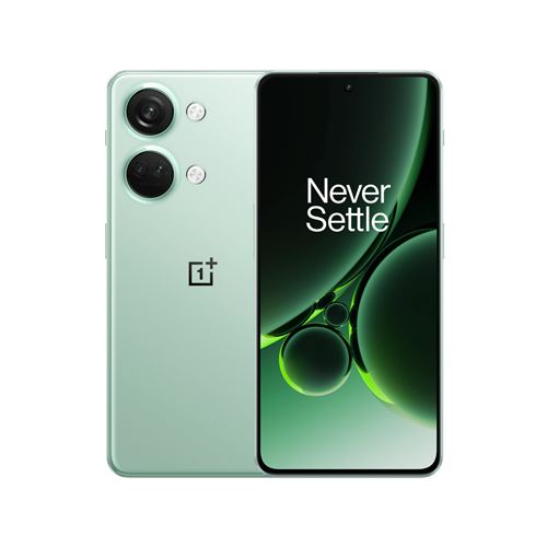 OnePlus Nord 3 5G - 5G smartphone - double SIM - RAM 8 Go / Mémoire interne 128 Go - OLED display - 6.74" - 2772 x 1240 pixels - (120 Hz) - 3 x caméras arrière 50 MP, 8 MP, 2 MP - front camera 16 MP - vert brumeux État correct N/A reconditionné disponible sur Fnac