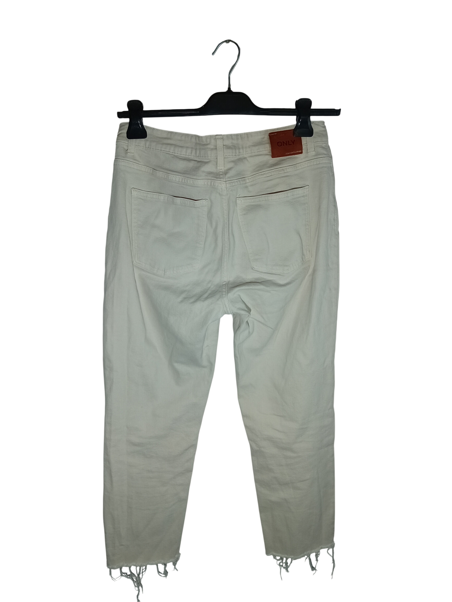 Voir photo 2 de Only Jean Crème Cropped Ourlets Effilochés W30 L30 Femme (T4353) Only Jean Crème Cropped Ourlets Effilochés W30 L30 Femme (T4353) Très bon état reconditionné photo 2