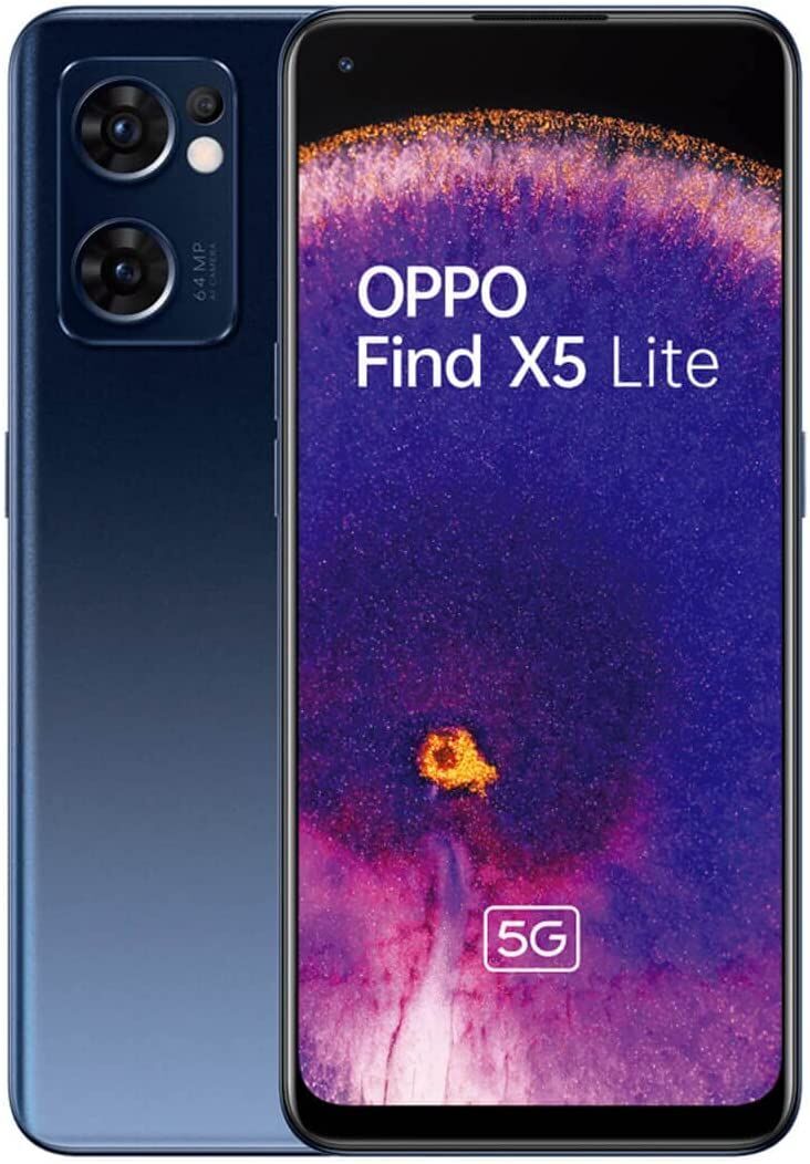 Oppo Find X5 Lite 8 GB 256 GB Dual-SIM Starry Black Très bon état Oppo reconditionné disponible sur Refurbed | Dero