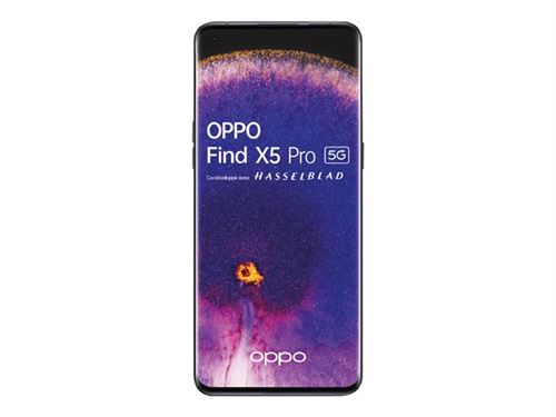 OPPO Find X5 Pro - 5G smartphone - double SIM - RAM 12 Go / Mémoire interne 256 Go - écran OLED - 6.7" - 3216 x 1440 pixels (120 Hz) - 3 x caméras arrière 50 MP, 50 MP, 13 MP - front camera 32 MP - noir glacé État correct N/A reconditionné disponible sur Fnac