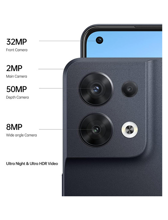 Voir photo 3 de Oppo Reno8 5G - 256 Go - Parfait état - Noir - Batterie testée Oppo Reno8 5G - 256 Go - Parfait état - Noir - Batterie testée très bon état reconditionné photo 3