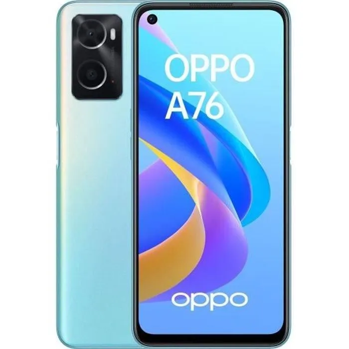 OPPO Smartphone A76 - 128Go - 4G - Bleu (2022) - Reconditionné - Etat correct Reconditionné - 154,40 € OPPO Smartphone A76 - 128Go - 4G - Bleu (2022) - Reconditionné - Etat correct Reconditionné Oppo reconditionné disponible sur Cdiscount Seconde Vie
