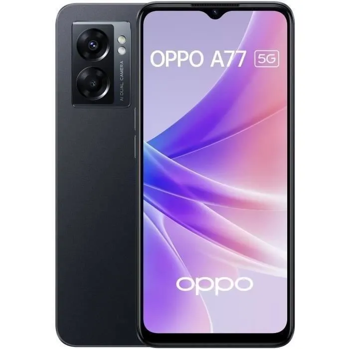OPPO Smartphone A77 - 64Go - 5G - Noir (2022) - Reconditionné - Très bon état Reconditionné - 116,87 € OPPO Smartphone A77 - 64Go - 5G - Noir (2022) - Reconditionné - Très bon état Reconditionné Oppo reconditionné disponible sur Cdiscount Seconde Vie