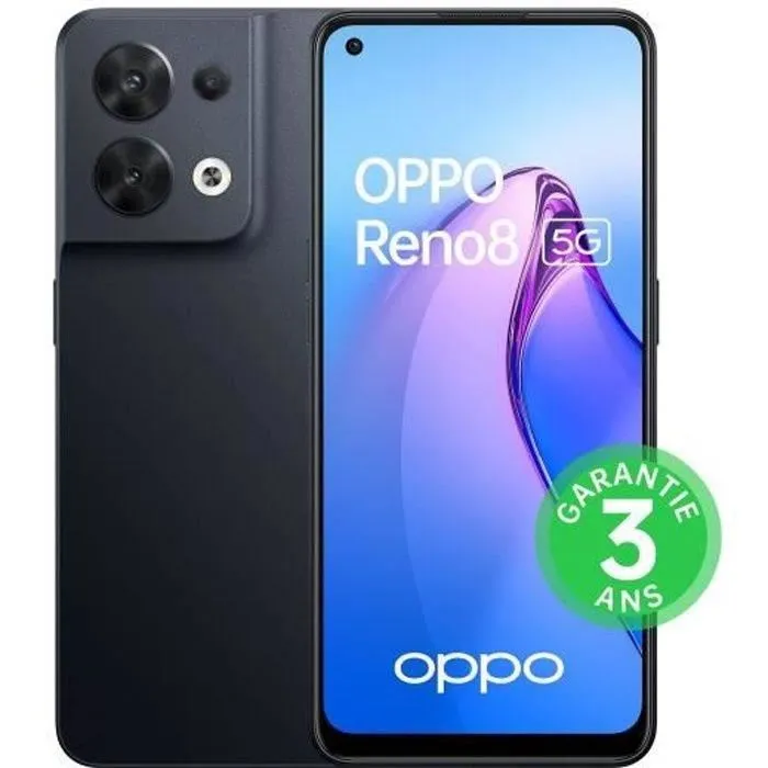 OPPO Smartphone Reno8 - 256Go - 5G - Noir Chatoyant (2022) - Reconditionné - Très bon état Reconditionné - 218,17 € OPPO Smartphone Reno8 - 256Go - 5G - Noir Chatoyant (2022) - Reconditionné - Très bon état Reconditionné Oppo reconditionné disponible sur Cdiscount Seconde Vie