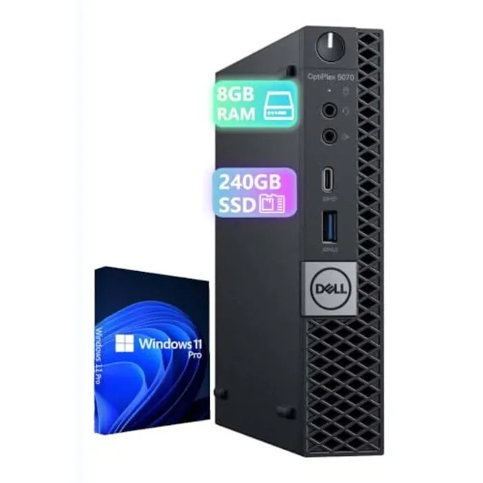 Opti. Plex 5070 Mini PC de bureau Intel Core i5-9500T 8 Go de RAM 240 Go SSD WiFi Bluetooth sans clavier et souris Windows 11 Pro Reconditionné - 372,99 € Opti. Plex 5070 Mini PC de bureau Intel Core i5-9500T 8 Go de RAM 240 Go SSD WiFi Bluetooth sans clavier et souris Windows 11 Pro Reconditionné Dell reconditionné disponible sur Cdiscount Seconde Vie
