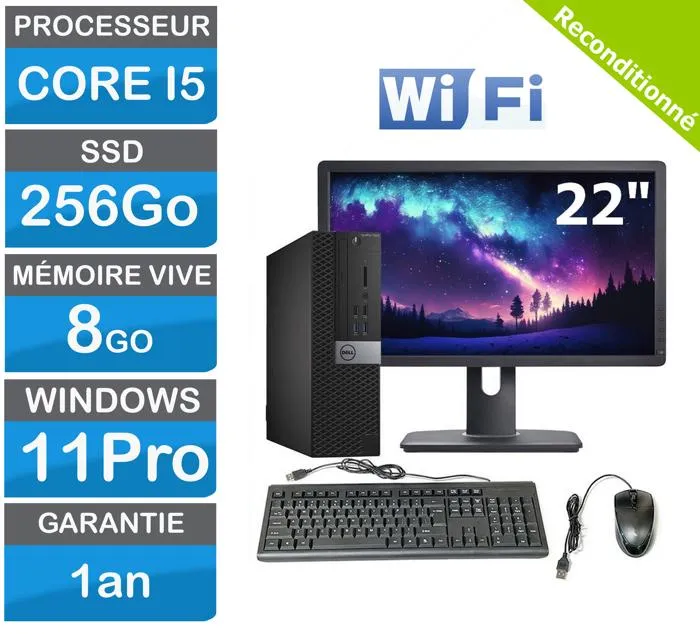 OptiPlex 5040 SFF : PC Bureautique Dell avec i5 8 Go RAM SSD 256 Go Windows 11 Pro Reconditionné - 189,00 € OptiPlex 5040 SFF : PC Bureautique Dell avec i5 8 Go RAM SSD 256 Go Windows 11 Pro Reconditionné Dell reconditionné disponible sur Cdiscount Seconde Vie