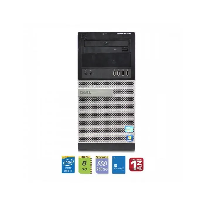 OptiPlex 790 I5/8/250SSD Reconditionné - 199,00 € OptiPlex 790 I5/8/250SSD Reconditionné Dell reconditionné disponible sur Cdiscount Seconde Vie