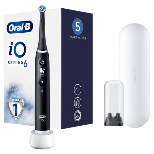 Oral-B iO 6 Adulte Brosse à dents oscillante Noir - Excellent état Parfait état Oral-B reconditionné disponible sur Pixmania