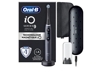 Oral-b io 9 edition spéciale - avec etui de voyage, et pochette - noire - brosse à dents électrique Très bon état Oral-B reconditionné disponible sur Darty