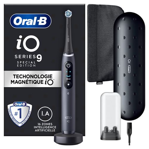 Oral-b io 9 edition spéciale - avec etui de voyage, et pochette - noire - brosse à dents électrique État correct N/A reconditionné disponible sur Fnac