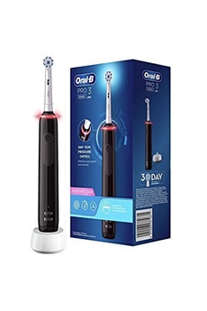 Oral-B Pro 3 3000 Adulte Brosse à dents rotative oscillante Noir Très bon état Oral-B reconditionné disponible sur Darty
