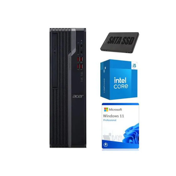 Ordinateur de bureau Acer Veriton X6670G SFF i5-10400T 8GB 256GB W11P Grade A Reconditionné Acer reconditionné disponible sur Cdiscount Seconde Vie