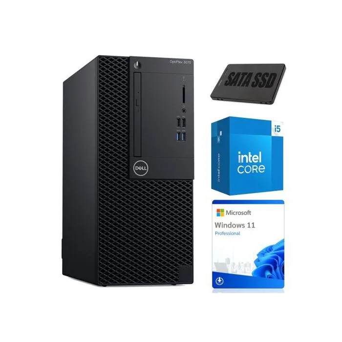 Ordinateur de bureau DELL OPTIPLEX 3070 TOWER i5-9500 8GB 256GB SSD WIN11PRO Reconditionné Dell reconditionné disponible sur Cdiscount Seconde Vie