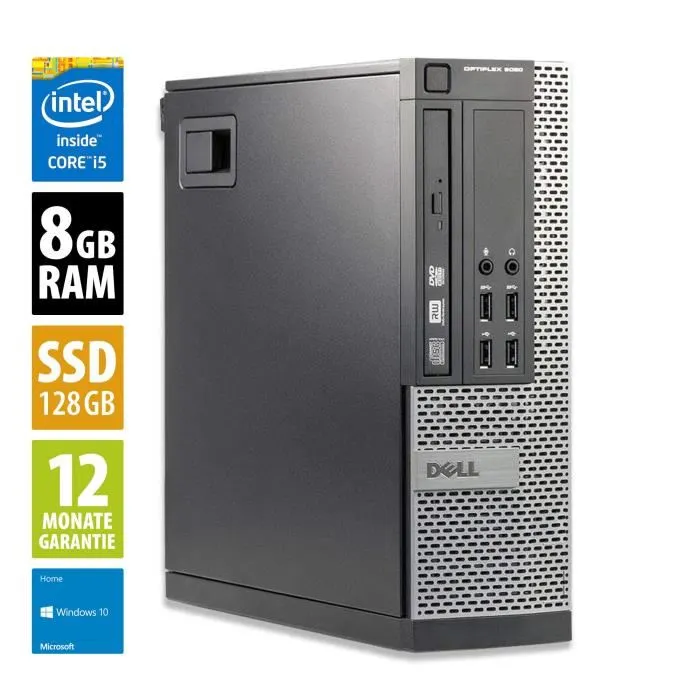 Acheter Ordinateur de Bureau Dell OptiPlex 9020 SFF - Core i5-4570 @ 32 GHz - 8Go RAM Reconditionné - 199,00 € Ordinateur de Bureau Dell OptiPlex 9020 SFF - Core i5-4570 @ 32 GHz - 8Go RAM Reconditionné Dell reconditionné disponible sur Cdiscount Seconde Vie