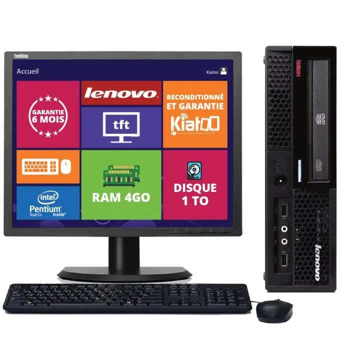 Acheter Ordinateur de bureau lenovo thinkcenter M58 intel dual core 4go ram 1 TERA disque dur ecran 17 pouces windows 7 pc reconditionné Reconditionné - 218,00 € | Dero Ordinateur de bureau lenovo thinkcenter M58 intel dual core 4go ram 1 TERA disque dur ecran 17 pouces windows 7 pc reconditionné Reconditionné Lenovo reconditionné disponible sur Cdiscount Seconde Vie | Dero