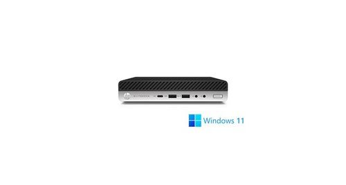 Ordinateur de bureau - ordinateur de bureau hp elitedesk 800 g4 dm - 16go - 512go ssd - w11 argent / noir État correct reconditionné disponible sur Fnac