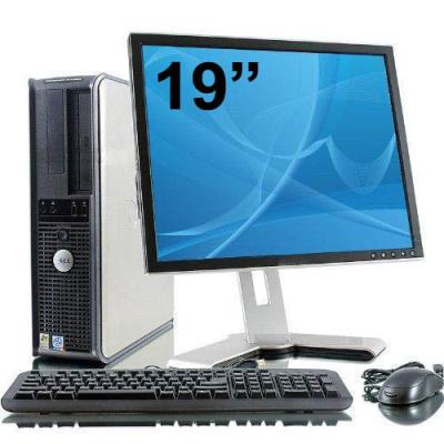 Ordinateur Dell Optiplex 380 Desktop + Ecran 19'' - Gris - Intel Core 2 Duo E7500 / 2.93 GHz - RAM 2 Go - HDD 160 Go - DVD - Gigabit Ethernet - Windows 7 Professionnel État correct Dell reconditionné disponible sur Fnac