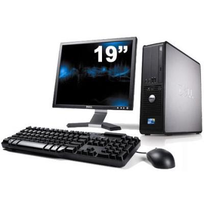 Ordinateur Dell Optiplex 380 SFF + Ecran 19'' - Gris - Intel Celeron E3300 / 2.50 GHz - RAM 2 Go - HDD 160 Go - DVD - Gigabit Ethernet - Windows 7 Professionnel État correct Dell reconditionné disponible sur Fnac