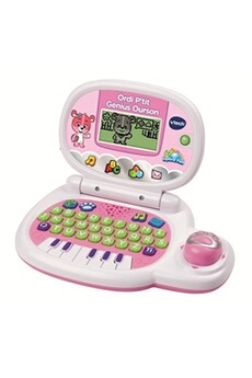 Ordinateur éducatif P'tit Genius Ourson Rose Bon état VTech reconditionné disponible sur Darty