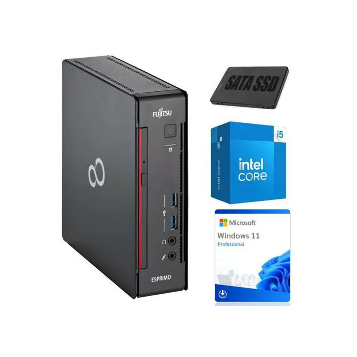Ordinateur miniature Fujitsu Esprimo Q958 MicroSlim i5-8500T 8GB 256GB Win11Pro Classe A Reconditionné Fujitsu reconditionné disponible sur Cdiscount Seconde Vie