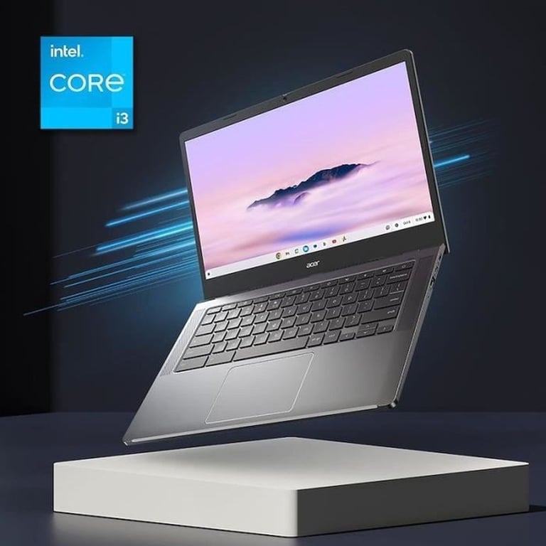 Ordinateur portable Acer Chromebook Plus 514 CB514-4H-30AF Intel i3-N305 8 Go 512 Go SSD ChromeOS 14  FHD IPS Gris Wi-Fi 6E - Excellent état Parfait état Acer reconditionné photo 2 | Dero