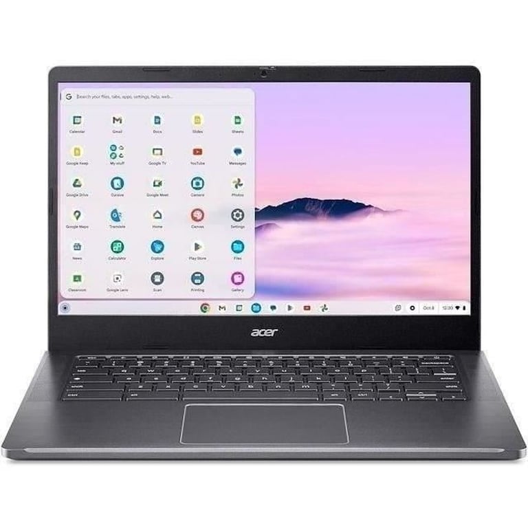 Ordinateur portable Acer Chromebook Plus 514 CB514-4H-30AF Intel i3-N305 8 Go 512 Go SSD ChromeOS 14 FHD IPS Gris Wi-Fi 6E - Excellent état Parfait état Acer reconditionné disponible sur Pixmania