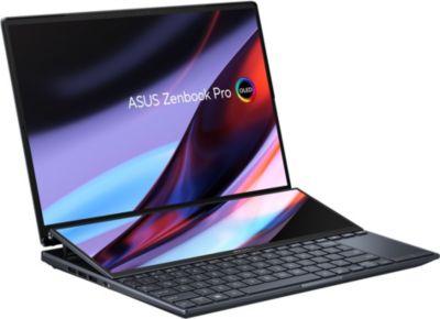 Ordinateur portable ASUS Zenbook Pro 14 Duo OLED UX8402ZA EVO Bon état - 1399,00 € Ordinateur portable ASUS Zenbook Pro 14 Duo OLED UX8402ZA EVO Bon état reconditionné disponible sur Boulanger
