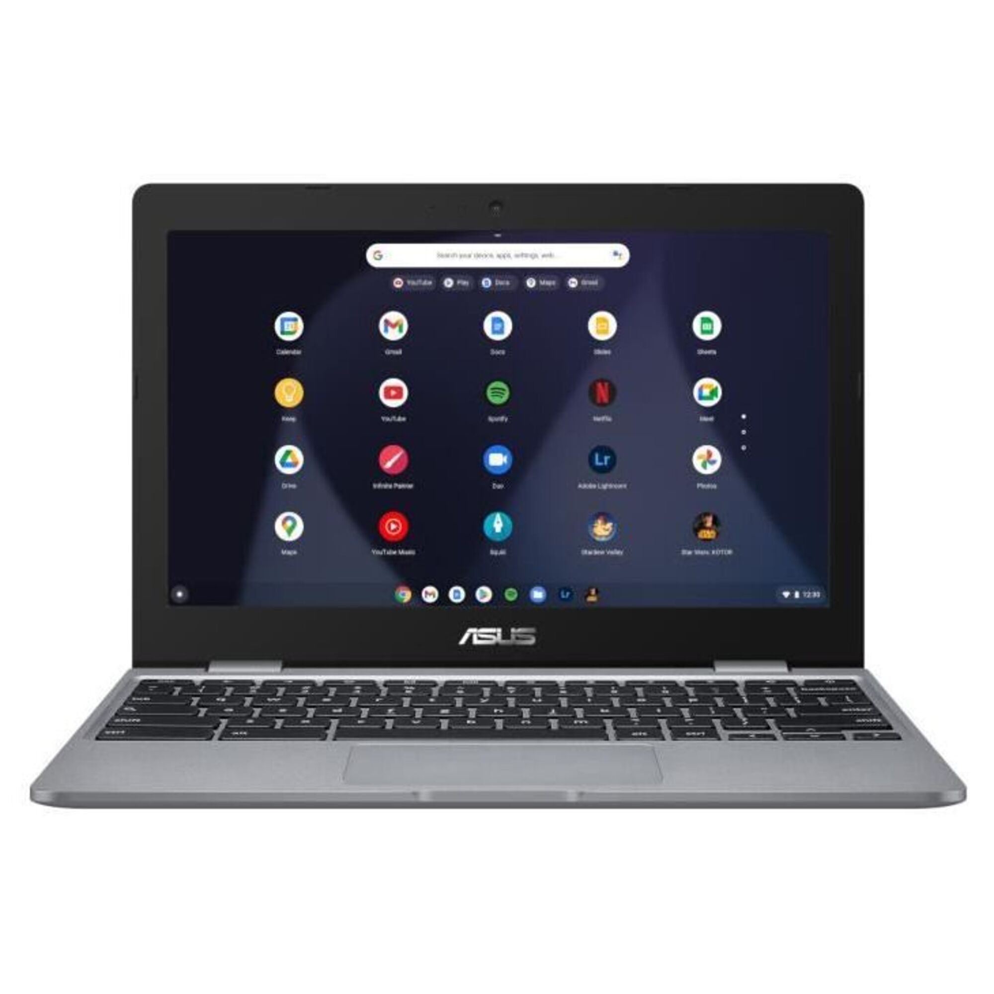 Ordinateur Portable Chromebook ASUS C223NA-GJ0010 - 11,6  HD - Intel Celeron N3350 - RAM 4Go - Stockage 32Go - Chrome OS - AZERTY - Bon état Bon état Asus reconditionné disponible sur Pixmania
